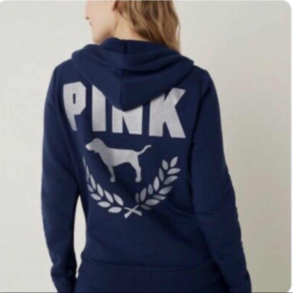 NWT VS PINK Everyday Lounge Perfect FullZip Hoodie Jacket XL